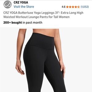 CRZ YOGA Black High-Waisted Leggings
